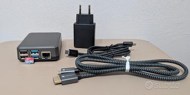 Raspberry Pi 4 4GB + SD 32GB + Kit Cavi e Aliment.