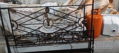 spalliere letto d'epoca d'antiquariato 