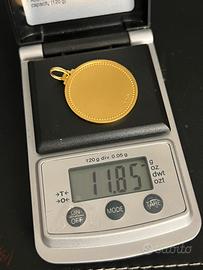 Grande Ciondolo Medaglia oro giallo 18kt