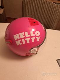casco bambina hello kitty rosa