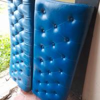 Cuscini in similpelle trapuntati x panche
