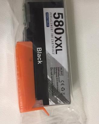 5 cartucce 580XXL inchiostro Nero per Canon Pixma