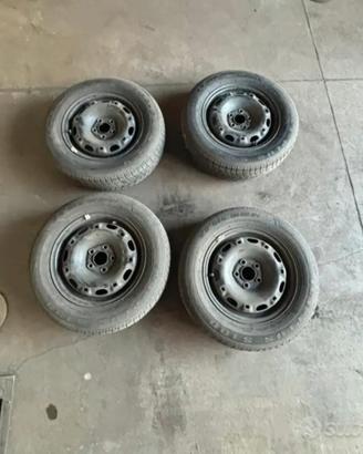 Cerchi + gomme da 14 per polo