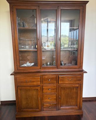 Cristalliera credenza Bassano 220/145/50 cm
