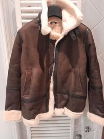 GIACCA VERA PELLE MONTONE SHEARLING NUOVA