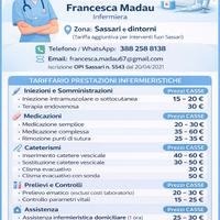 Infermiera a domicilio- iniezioni e medicazioni