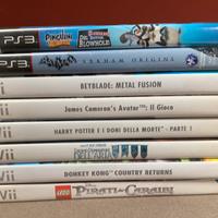 Lotto di giochi (6 wii + 2 Ps3)