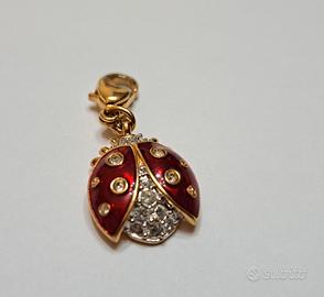 01_Swarovski charm (ciondolo) coccinella 