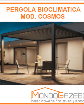 Pergola bioclimatica Cosmos gazebo lamelle 3x3
