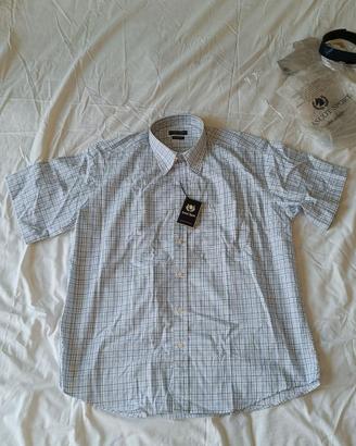 Camicia Ascot Sport XL Nuova Quadri Azzurri cotone