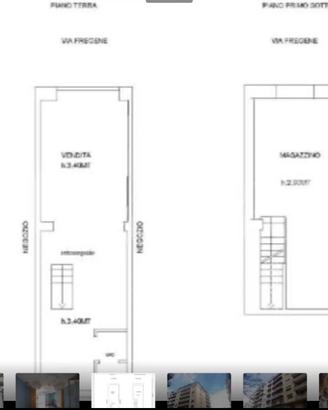 Negozio C1 con vetrina -via Fregene, San Giovanni