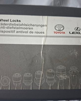  kit bulloni antifurto toyota 