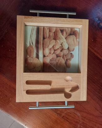 porta noci in legno