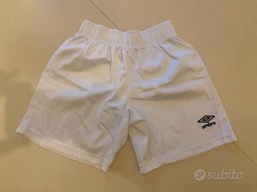 Pantaloncini bianchi Umbro, sportivi, misura XXS