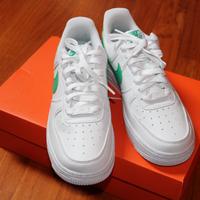 Nike Air Force 1 bianche/verde n.38 nuove