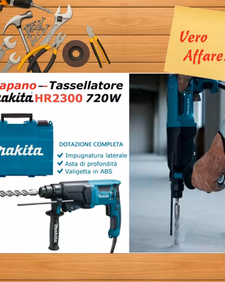 MAKITA® HR2300★TRAPANO TASSELLATORE 720W★1200 RPM