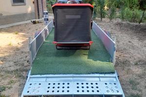 trattorino tosa erba più carrello cresci pt7cl 