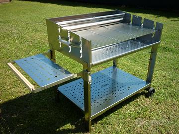 Barbecue a legna e carbonella inox 100 - ilSimo