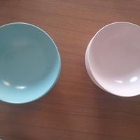 Ciotole rosa e verde acqua Ikea