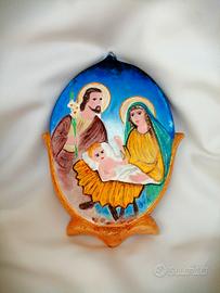 natività vintage in gesso 