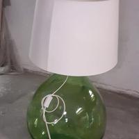 Lampada con damigiana di vetro
