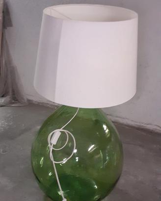Lampada con damigiana di vetro