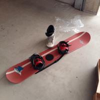 No/ 2 snow board completi di scarpe