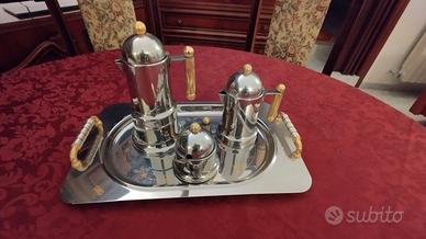 Set caffettiera vintage inox 18/10