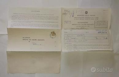 storia postale carta con francobollo italia