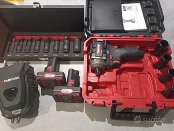 Set avvitatore a impulsi parkside 