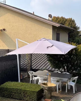 Ombrellone da giardino 3x3 m con palo laterale