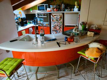 Cucina di design Lube, Marta arancione.