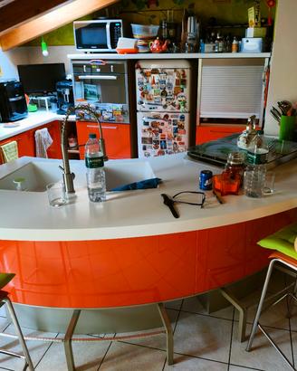 Cucina di design Lube, Marta arancione.