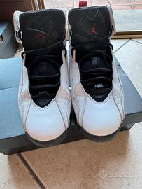 Scarpe Nike Jordan True flight nero bianco rosso