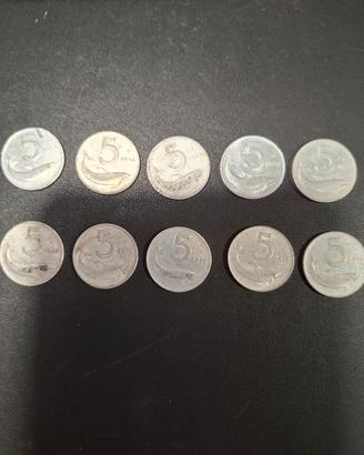 Monete 5 lire