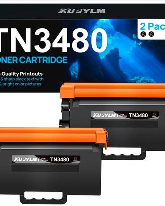 Toner TN3480 compatibile per stampanti, 2pcs, NERO