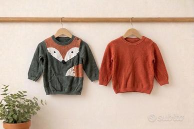 Set 2 maglioncini bimbo 12–18 mesi