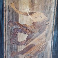 collezionismo quadro intarziato in legno 