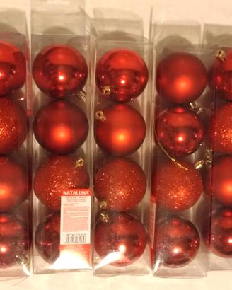 20 palline rosse di Natale