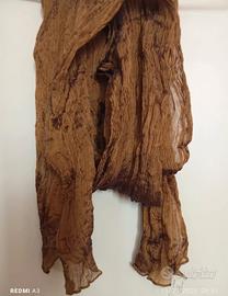 sciarpa plissetata in seta 