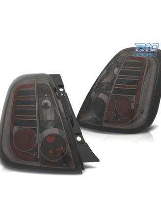 FANALI FIAT 500 07-15 LED FONDO CROMATO FUME