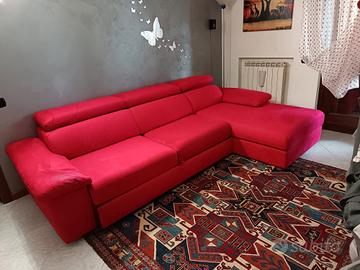 Divano letto angolare con contenitore
