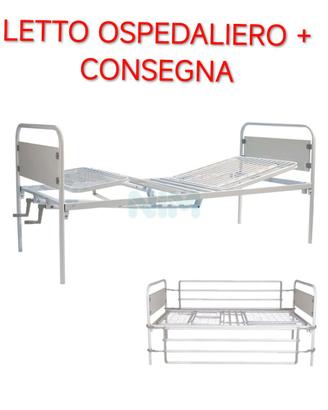 Letto Ospedaliero Con Sbarre Materasso e Consegna