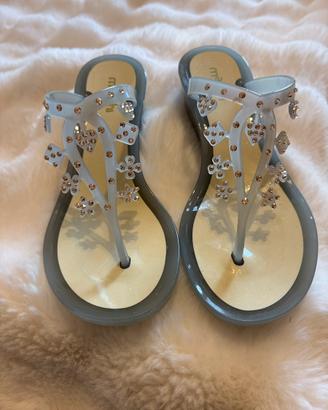 Sandali infradito con Swarovski