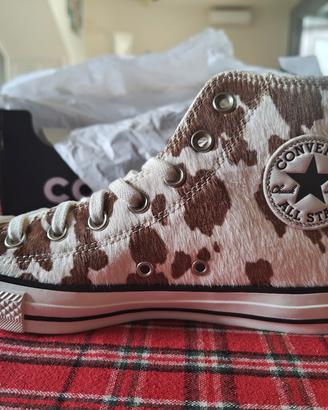 Converse Chuck Taylor All Star Hi "Cow Print" NUOV