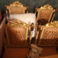 4sedie laccate e dorate Veneziane