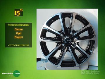 Cerchi in Lega 15" Citroen Opel Peugeot