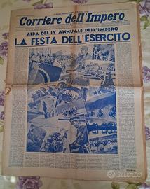 MILITARIA : 1939 CORRIERE DELL'IMPERO ADDIS ABEBA