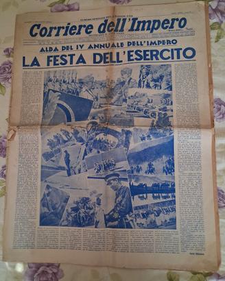 MILITARIA : 1939 CORRIERE DELL'IMPERO ADDIS ABEBA