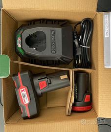 Batteria 4ah e 2ah + Caricabatt 12v Parkside NUOVI